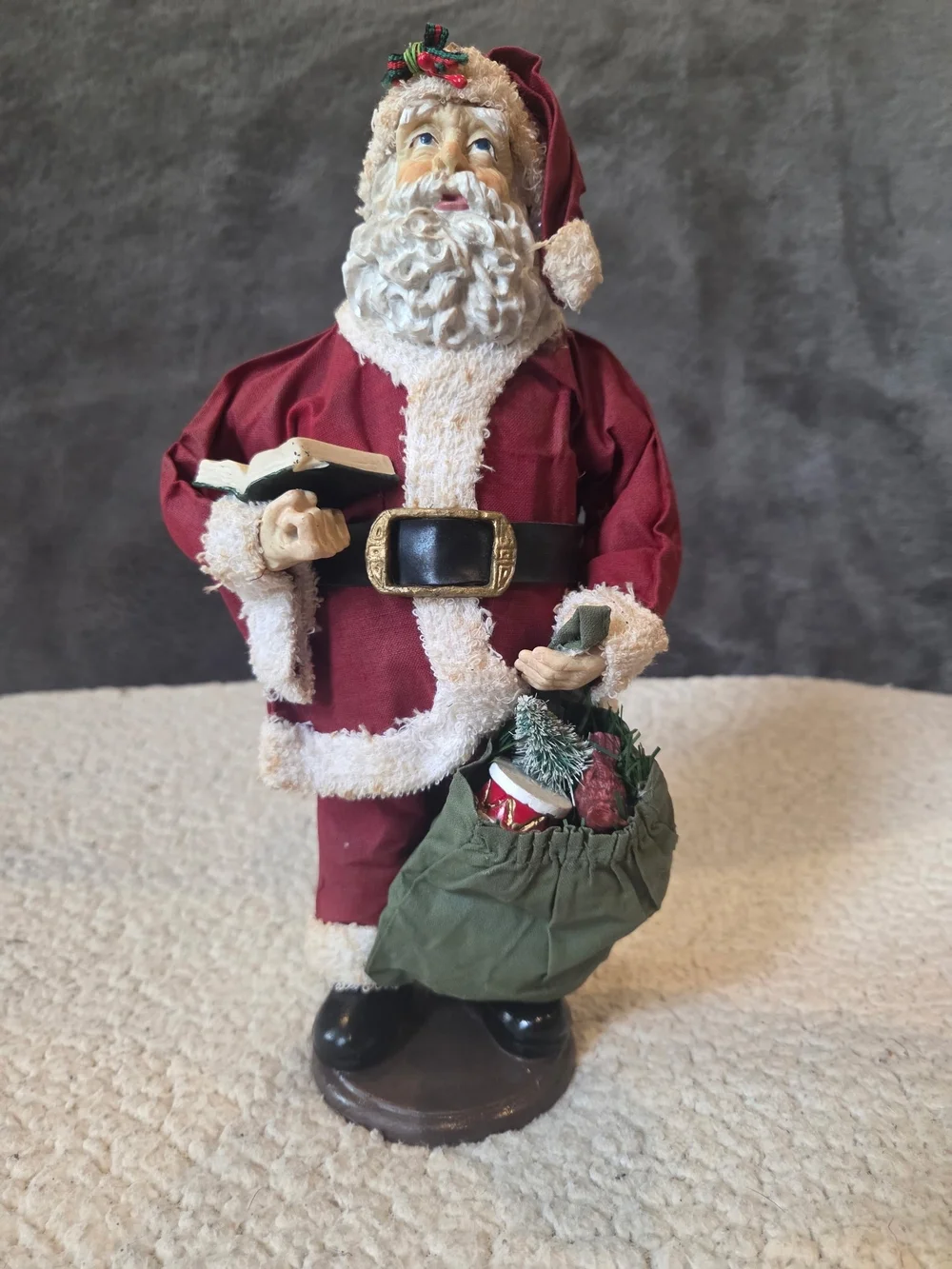 Red and Green Santa Figurine